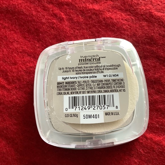 NEW L’Oreal True Match Gentle Mineral pressed powder, light ivory - Picture 2 of 2